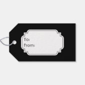 Gouden Maan & Sterren Cadeaulabel (Achterkant Horizontaal)