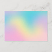 Gouden Maan Sterren Regenboog Breng een Boek baby  Informatiekaartje (Achterkant)