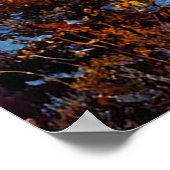 Gouden Maan Zonsondergang Weide Boom Natuur Gloed Poster (Hoek)