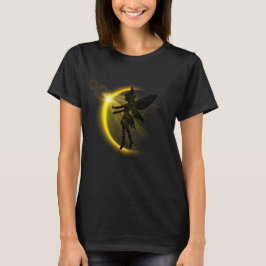Gouden Maanfee – Hemelse Vrouwelijke Nachtkunst T-shirt