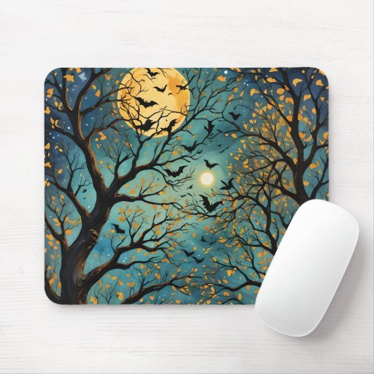 gouden maanlicht muismat (Met muis)