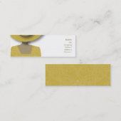 Gouden Mager Pet - Mini Visitekaartje (Voorkant / Achterkant)