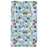 Gouden Magische Ster Regenboog Eenhoorn Klein Cadeauzakje (Voorkant)