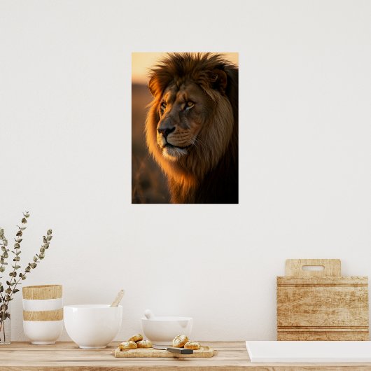 Gouden Majesteit: De Koning Poster (Keuken)