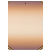 Gouden make-up ogen wimpers glam gepersonaliseerd klembord (Achterkant)