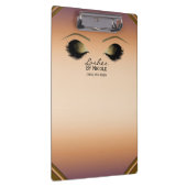 Gouden Make-up Ogen Wimpers Glam Persoonlijk Klembord (Rechts)