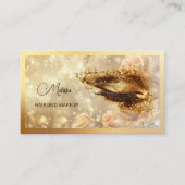 Gouden Make-up Oog Wimpers Visitekaartje (Voorkant)
