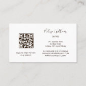 Gouden make-up wimpers visitekaartje (Achterkant)