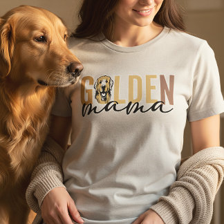 Gouden Mama | Golden Retriever Moeder Cadeau Tri-Blend Shirt