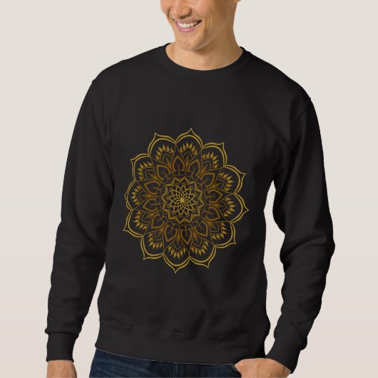 Gouden Mandala 81 Trui (Voorkant)