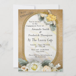 Gouden Mandala achtergrond met witte rozen Kaart