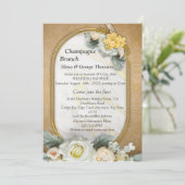 Gouden Mandala achtergrond met witte rozen Kaart (Staand voorkant)