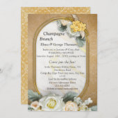 Gouden Mandala achtergrond met witte rozen Kaart (Voorkant / Achterkant)