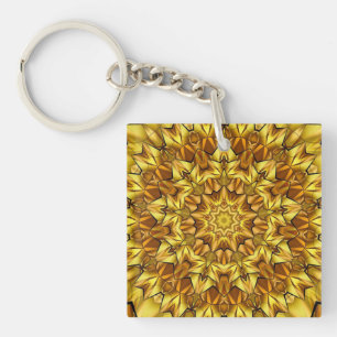Gouden Mandala Antieke Abstract Design-63495 Sleutelhanger