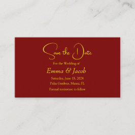 Gouden mandala Bewaar de datumkaart Informatiekaartje