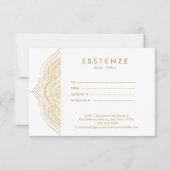 Gouden Mandala Cadeaubon Ontwerp (Achterkant)