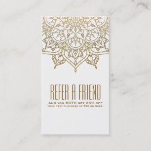 Gouden Mandala Chic Verwijs een vriend Verwijzing