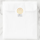 Gouden Mandala Custom Met Liefde Sticker (Tas)