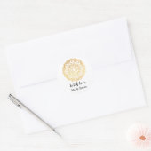 Gouden Mandala Custom Met Liefde Sticker (Envelop)