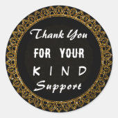  gouden mandala dank u Stickers (Voorkant)