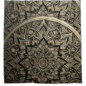 Gouden Mandala Douchegordijn (Voorkant)