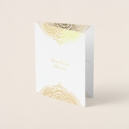 Gouden mandala folie kaart (Voorkant)