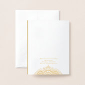 Gouden  mandala folie kaart (Met envelop)