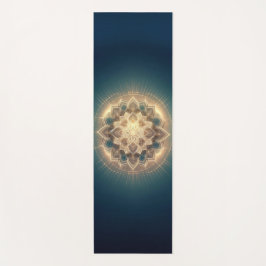Gouden Mandala Gloed - Spirituele Symmetrie Yogamat
