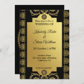 Gouden Mandala Gouden Henna Kaart (Voorkant / Achterkant)