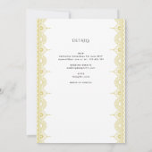 Gouden Mandala Katholieke Huwelijksbruiloft Missa  Kaart (Achterkant)