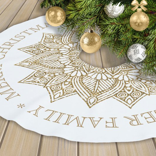Gouden Mandala Kerstmis Groeten Kerstboom Rok