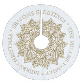 Gouden Mandala Kerstmis Groeten Kerstboom Rok (Voorkant)