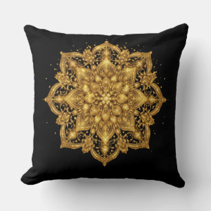 Gouden Mandala Kussen Luxe Decorative Worp 