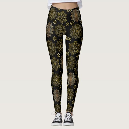 gouden mandala leggings (Voorkant)
