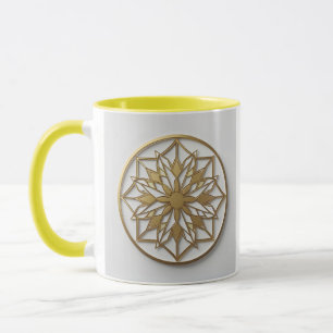 Gouden Mandala Medaillon Elegante Koffiemok Mok