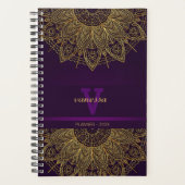Gouden Mandala Monogram Planner (Voorkant)