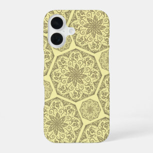 Gouden Mandala Mozaïekpatroon Hoesje iPhone 16 Hoesje