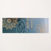 Gouden Mandala Om Shanti Meditatie Yogamat (Voorkant (horizontaal))