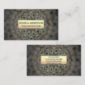 Gouden Mandala Patroon Visitekaartje (Voorkant / Achterkant)