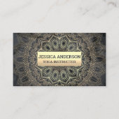 Gouden Mandala Patroon Visitekaartje (Voorkant)