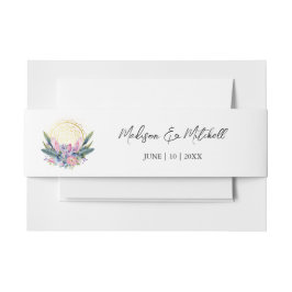 Gouden Mandala Roze Kristal Boho Handfasting Trouw Uitnodigingen Wikkel