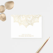 Gouden Mandala van het bureau van aangepaste naam Post-it® Notes
