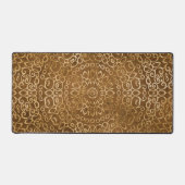 Gouden Mandala Verfijnd Zen Neutraal Tan Bruin Bureaumat (Voorkant)