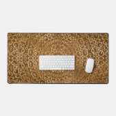 Gouden Mandala Verfijnde Zen Neutraal Tan Brown Bureaumat (Keyboard & Muis)