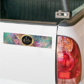 Gouden Mandala Waterverf kleurrijke nevel Bumpersticker (Op Truck)