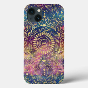 Gouden Mandala Waterverf kleurrijke nevel Case-Mate iPhone Case