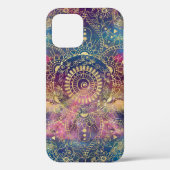 Gouden Mandala Waterverf kleurrijke nevel Case-Mate iPhone Case (Achterkant)