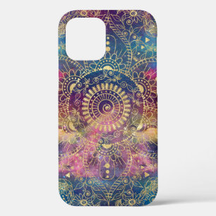Gouden Mandala Waterverf kleurrijke nevel Case-Mate iPhone Case