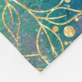 Gouden Mandala Waterverf kleurrijke nevel Fleece Deken (Hoek)