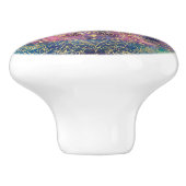 Gouden Mandala Waterverf kleurrijke nevel Keramische Knop (Zijkant)